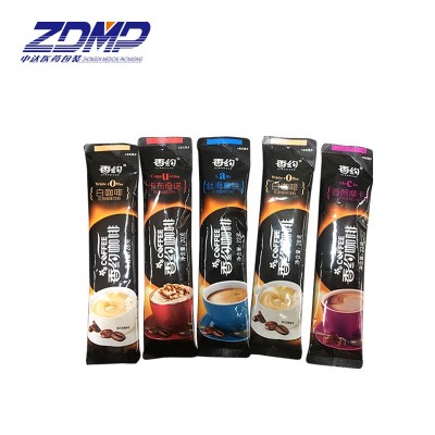 custom high quality food solid beverage packaging stick pack sachet film roll, aluminum foil stick pack coffee bag film roll