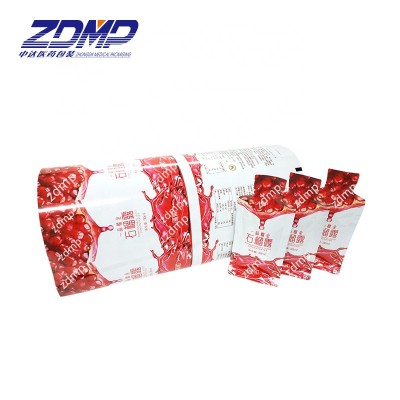 ZDMP NEW popular packaging for juice,jelly drink, plastic packaging pouch and film roll for all types of food customizable